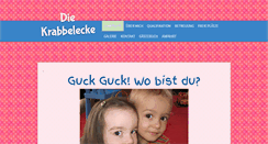 Desktop Screenshot of die-krabbelecke.de